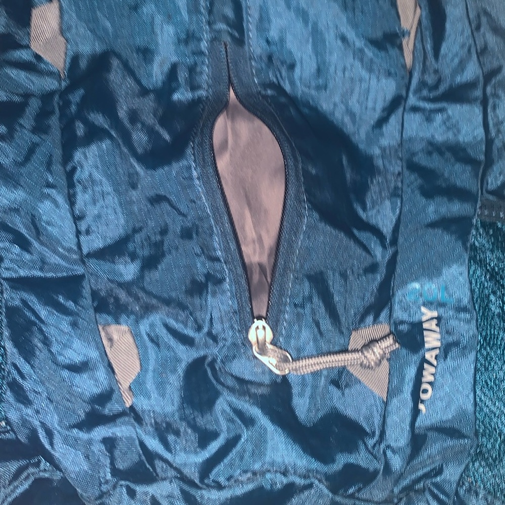 🎁Like New UNISEX Eddie Bauer Blue Stowaway 20lb Backpack - Picture 7 of 12